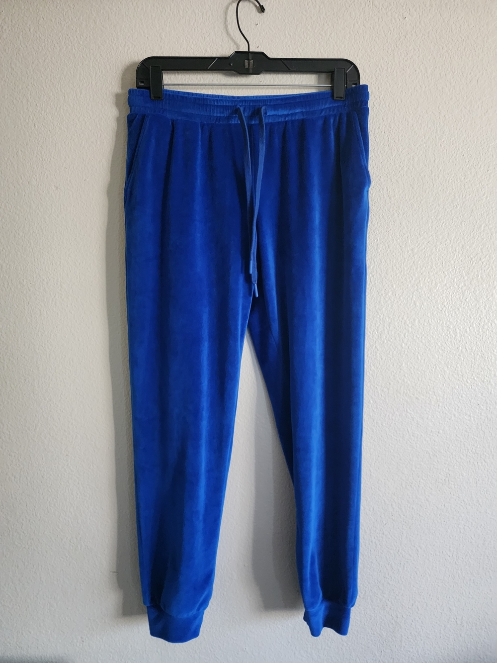 Disney Posh Peanut Snow White Velour Joggers Blue Small